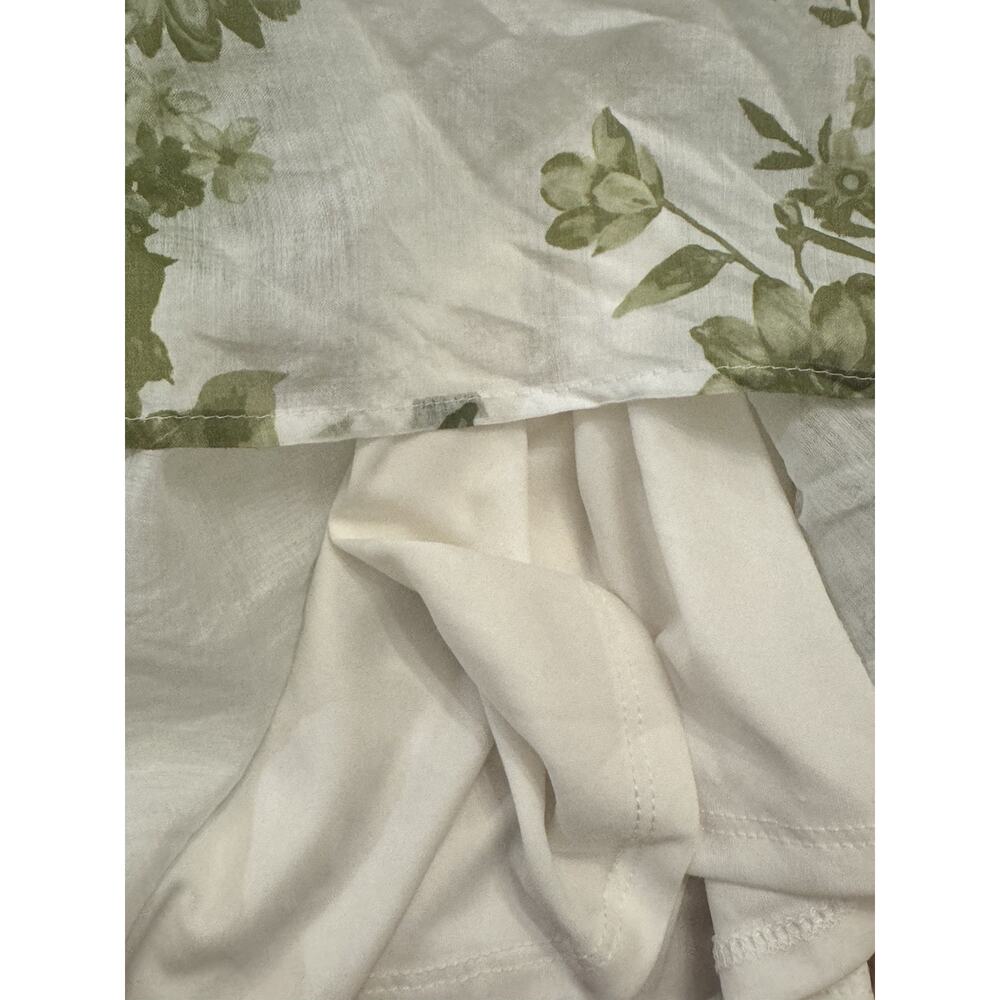 Calypso St Barth White Green Floral Maxi Skirt Sz M, Boho Gypsy Cottagecore NWT - Picture 7 of 10